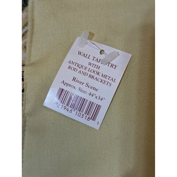 Sea Gull Wall Tapestry With River Scene Design 44"x34" With Loops For Hanging - Picture 5 of 5